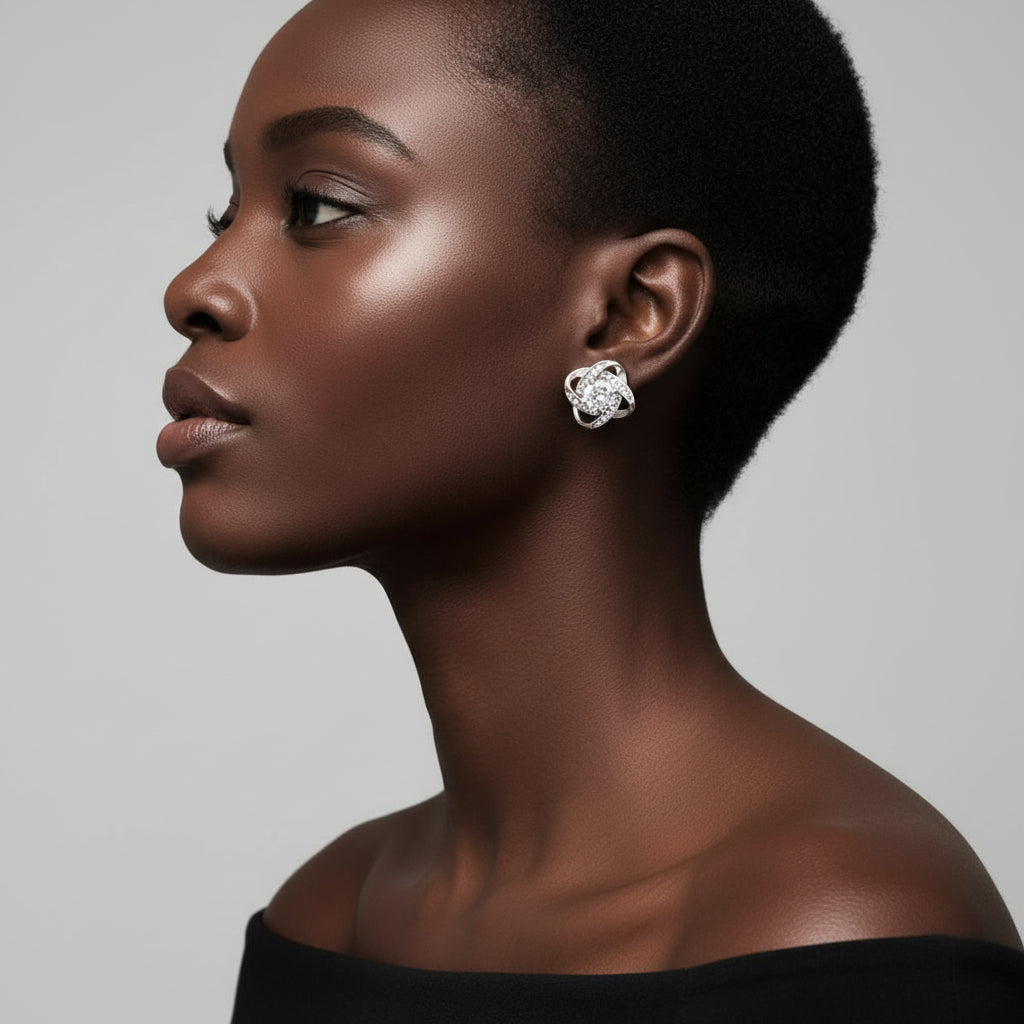 Love Knot Stud Earrings