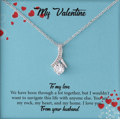 Alluring Beauty Necklace with Personalized Message Card + BOX