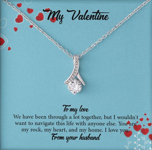 Alluring Beauty Necklace with Personalized Message Card + BOX