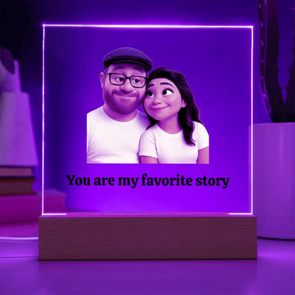 Personalized Pixar Photo Acrylic Light