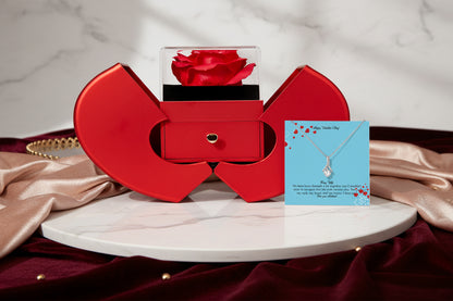 Alluring Beauty Necklace with Personalized Message Card + BOX