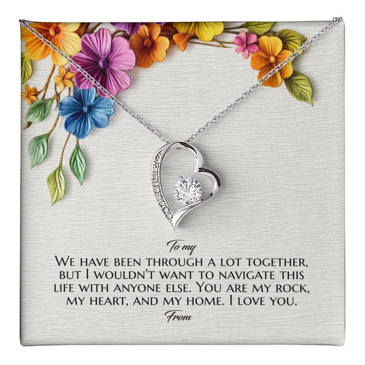 Forever Love Necklace with On Demand Message Card