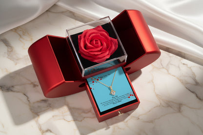 Alluring Beauty Necklace with Personalized Message Card + BOX