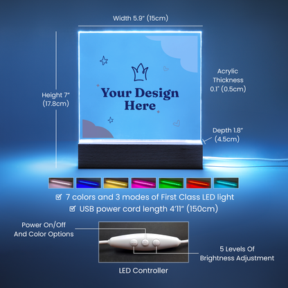 Personalized Pixar Photo Acrylic Light