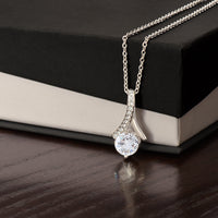 Alluring Beauty 14k White Gold Finish