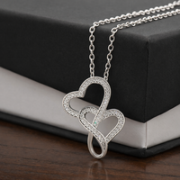 Heart-to-Heart 14k White Gold Finish