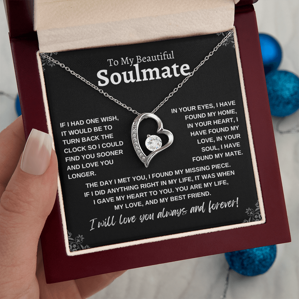 To My Beautiful Soulmate | Forever Love Necklace