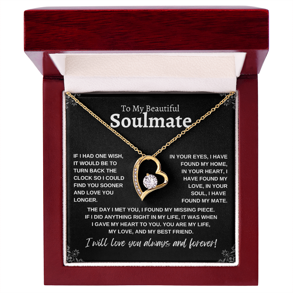 To My Beautiful Soulmate | Forever Love Necklace