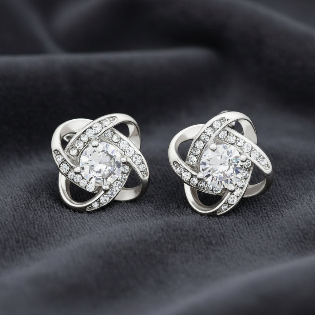 Love Knot Stud Earrings