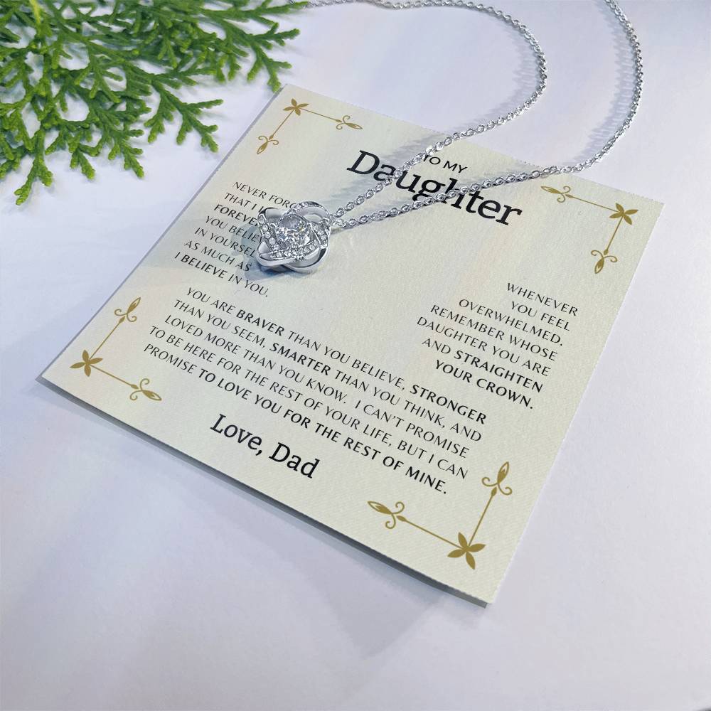 To My Daughter | Love Knot Necklace