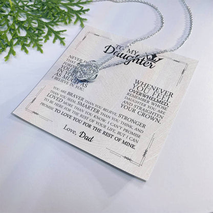 To My Daughter | Love Knot Necklace Crown