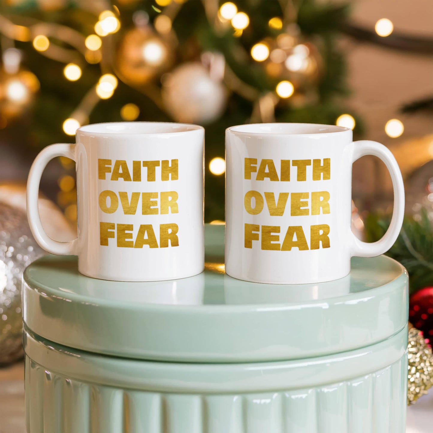 Faith Over Fear | White Ceramic Mug