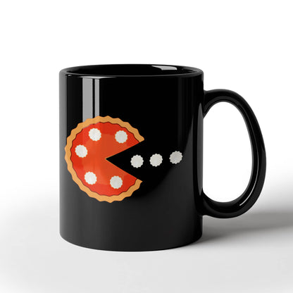 Thanksgiving PacMan | Black Ceramic Mug